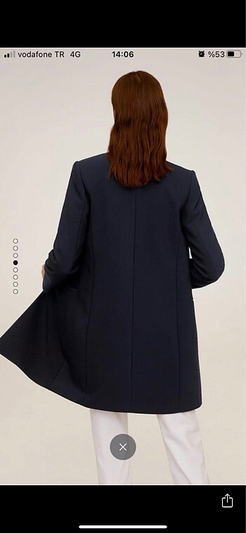 s Beden lacivert Renk MANGO Blazer Ceket