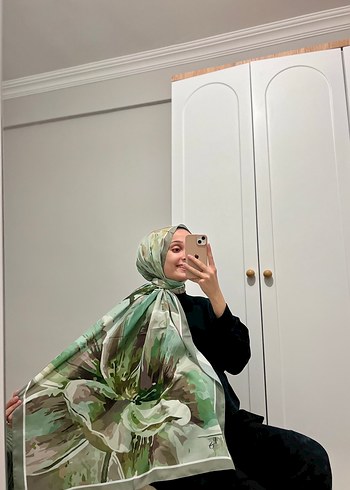 SAFRAN DESEN YEŞİL SOFT PAMUK ŞAL