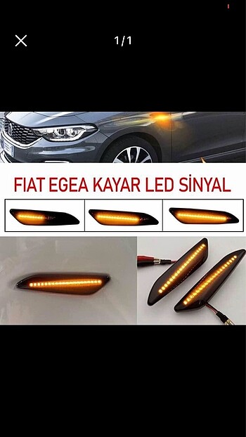 Egea kayar ledli çamurluk sinyali