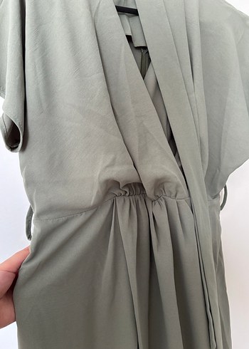 Yeşil midi kadın elbise - Görsel 2