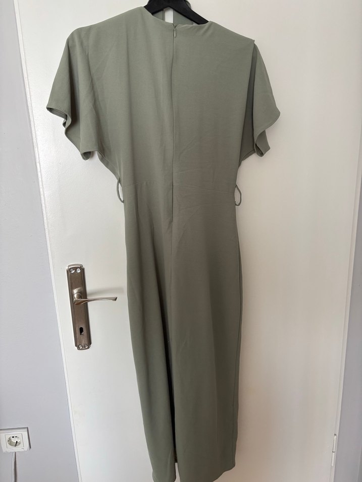 Yeşil midi kadın elbise - Görsel 3