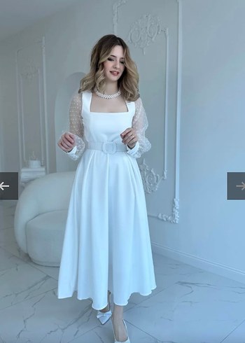 beyaz elbise