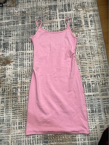 Bershka pembe mini elbise