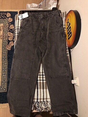Zara Zara soluk efektli marangoz pantolon 38