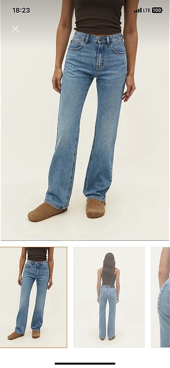 34 Beden Stradivarius d98 fit vintage jean