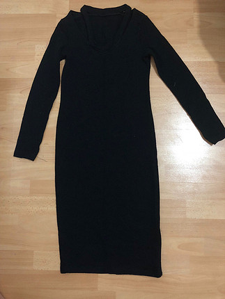 Siyah kazak elbise