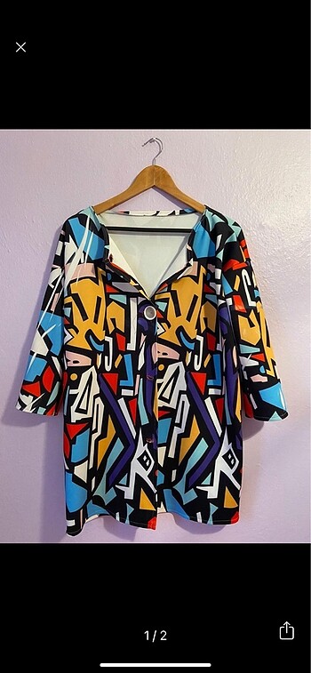 Karışık desen özel dikim blazer