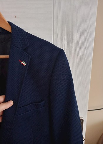 Düğmeli Lacivert Erkek Ceket - Görsel 2