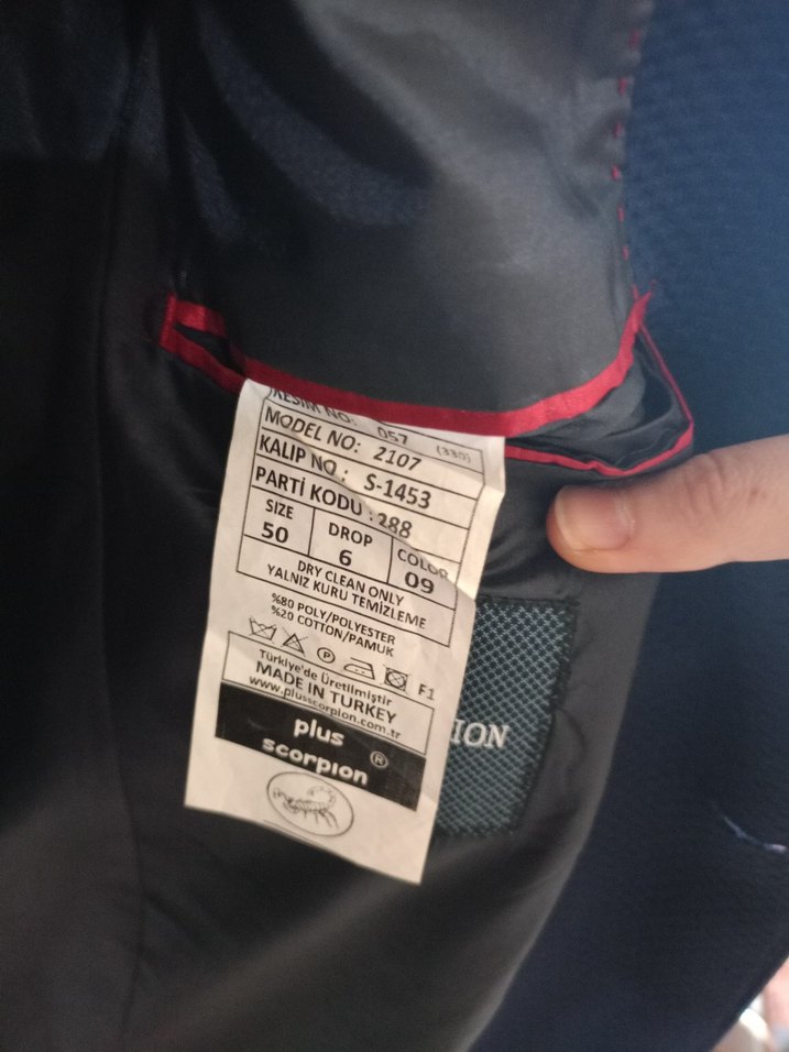 Düğmeli Lacivert Erkek Ceket - Görsel 5