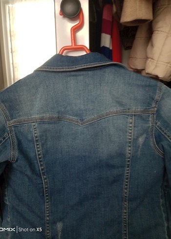 36 Beden mavi Renk Düğmeli Mavi Kadın Denim Ceket