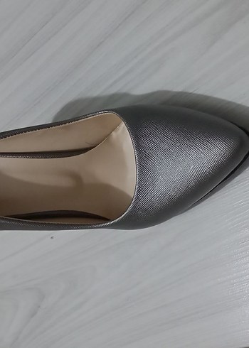 39 Beden Diger Gri Stiletto Kadın Ayakkabı