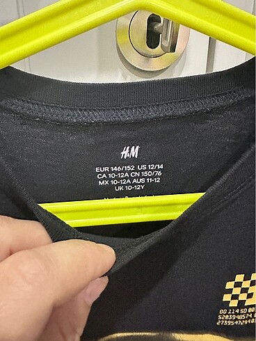 H&M H&M 10-12 yaş siyah tişört
