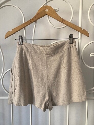 Keten şort - Görsel 3