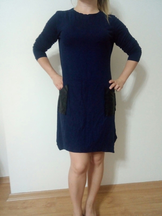 Lacivert Tunik elbise