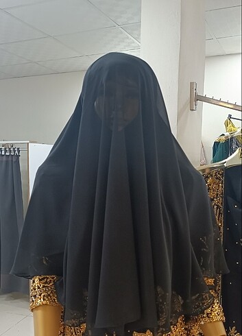 m Beden siyah Renk Pratik hazır eşarp