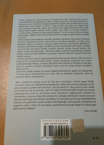  Ahlak üzerine tartışmalar 