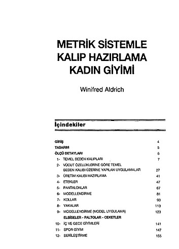 Metrik sistemle kalıp hazırlama bayan giyim