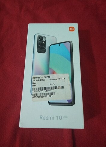 Xiaomi redmi 10 boş kutu