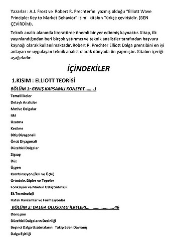 Elliott dalga prensibi prechter