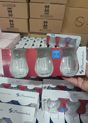  Beden beyaz Renk 6 ADET PAŞABAHÇE LİNKA BARDAK ÇAY