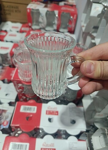 6 ADET KULPLU ÇAY BARDAĞI