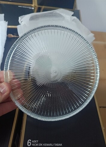 Diğer 6 ADET CAM TATLI TABAĞI 16 CM