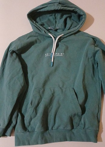 Diğer cocukKapüşonlu Koyu Yeşil Sweatshirt