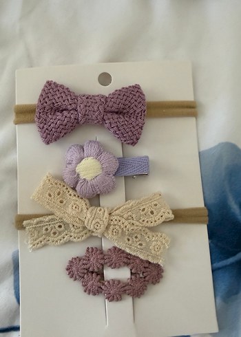 Pembe Nakışlı Bohem Çocuk Saç Aksesuarları - Görsel 2
