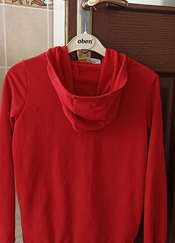 11-12 Yaş Beden kırmızı Renk Sweatshirt