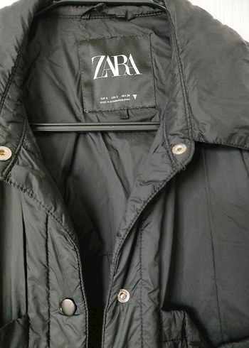 Zara Zara Düğmeli Siyah Midi Kadın Ceket