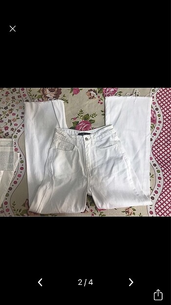 Zara Beyaz pantolon