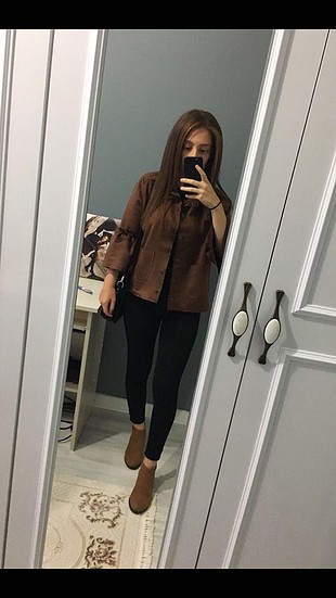 m Beden kahverengi Renk Şık ceket