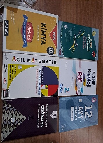  Beden Hiç kullanılmadı kullanılanlar da var ama 1 test falan çözüldü s