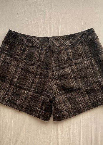 American Vintage Vintage Düğmeli Kahverengi Yün Mini Şort