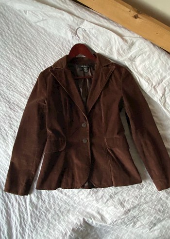 American Vintage Vintage kahverengi kadife blazer