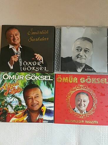 Ömür Göksel CD ile lotu 4 adet CD