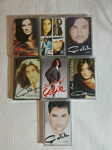 Çelik kaset lotu 7 adet 