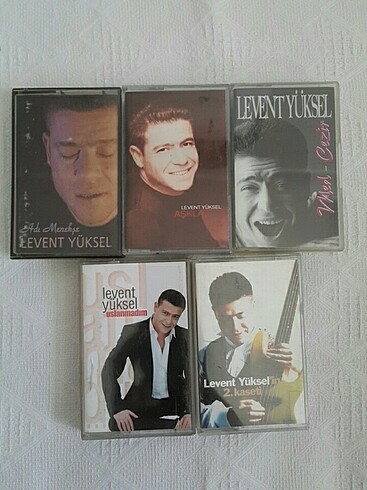 Levent Yüksel kaset Lotu 5 adet