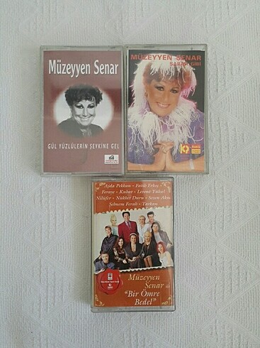 Müzeyyen Senar kaset Lotu 3 adet