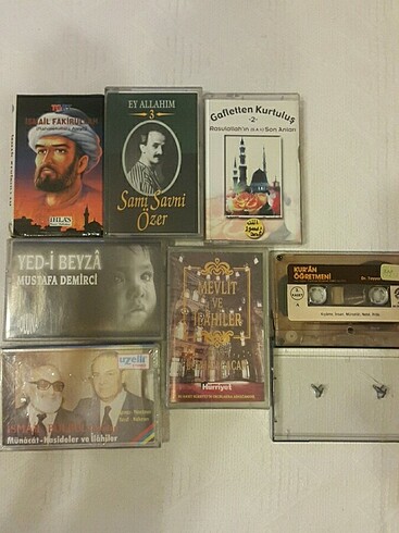 İlahi kaset lotu 7 adet 