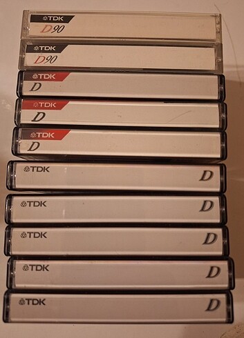 TDK -D 90 lık boş 10 adet kaset 10 adet fiyatıdır...