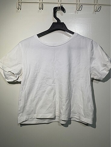 Crop beyaz tişört