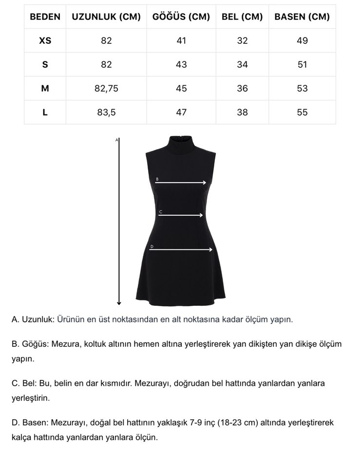 Khéla Siyah Kolsuz Midi Elbise - Görsel 4