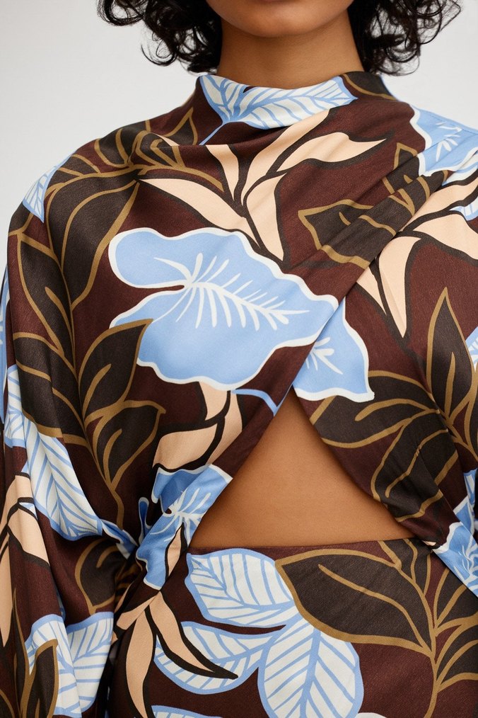 Significant other Bohem Tarzda Uzun Kollu Uzun Elbise - Görsel 4