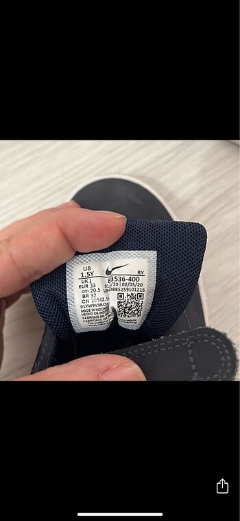 33 Beden Erkek Nike spor ayakkabı