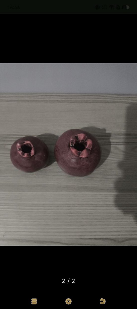 Bordo Nar Figürinleri Seti - Görsel 2