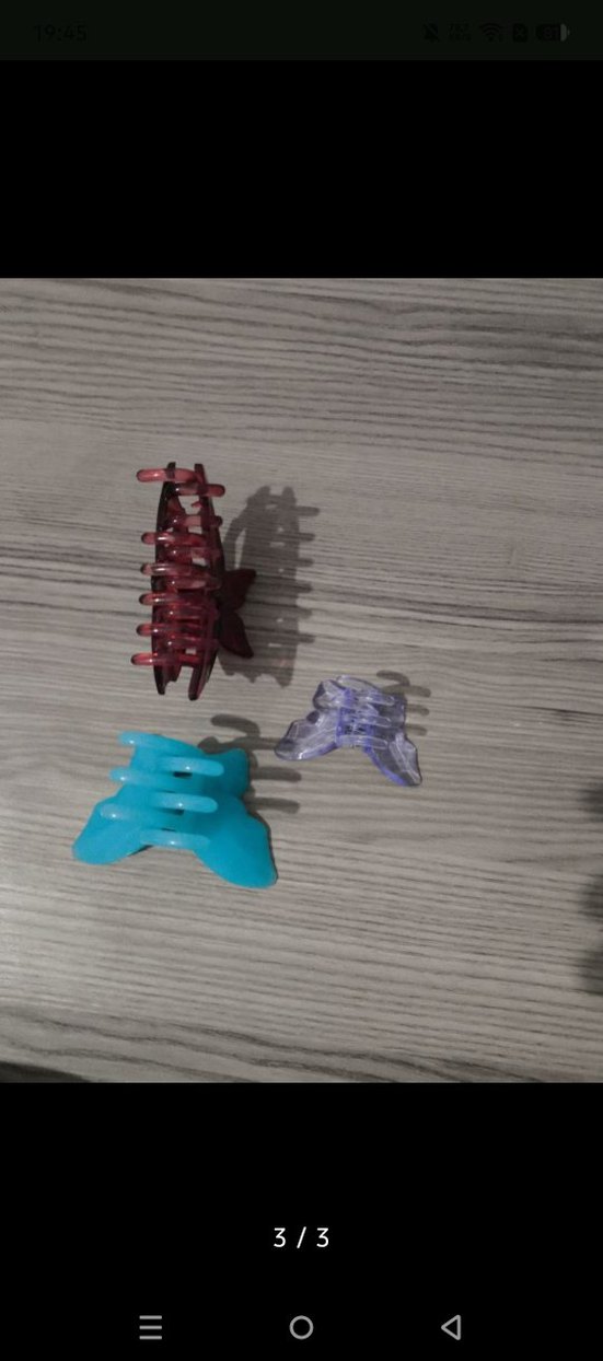 Renkli Plastik Fiyonk ve Kelebek Saç Tokaları - Görsel 3