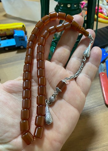 Parlak Kahverengi Bohem Erkek Tesbih - Görsel 2