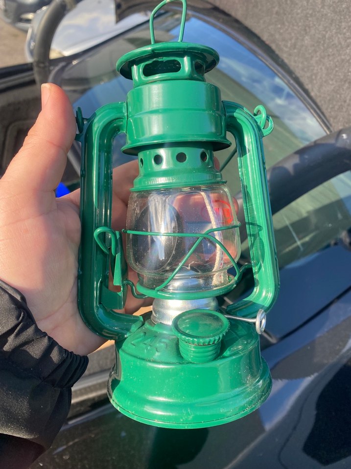 Yeşil Metal Fener - Görsel 3