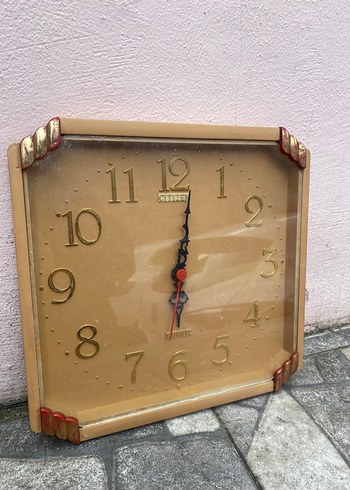 Bej Renkli Kare Duvar Saati - Görsel 2